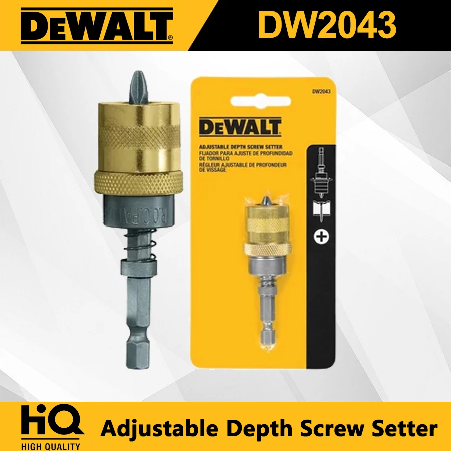 DEWALT 1/4\'\'  Adjustable Depth Screw Setter Phillips Bit Power Tool Accessories DW2043