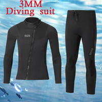 New 3MM Neoprene Men Woman Wetsuits Warm Split Diving Clothing Elasticity Scuba Surfing Snorkeling Water Sports Diving Suit