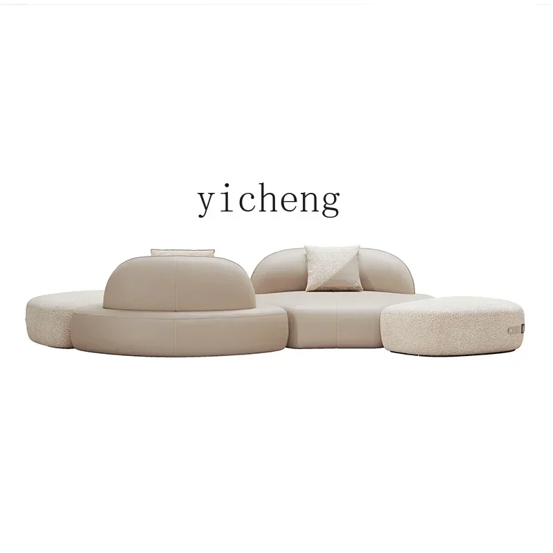 A2-7 Fabric Sofa Modern Minimalist Lambswool Module Combination Sofa