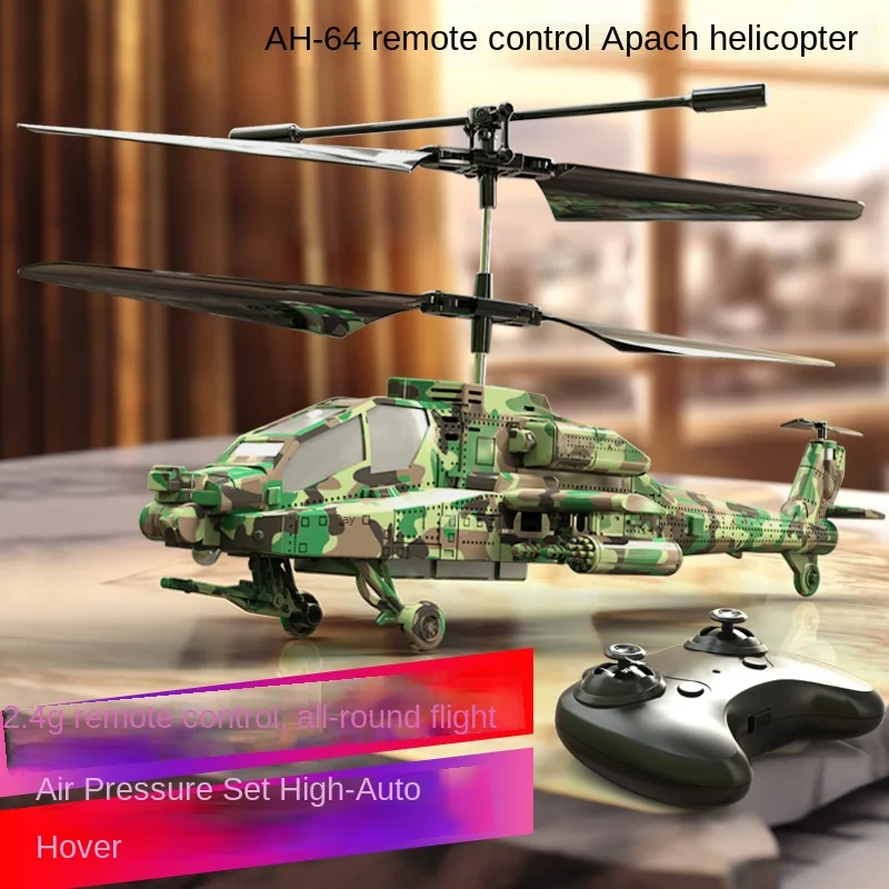 

New Children's Toy: Apache Military Fighter RC Helicopter – Crash-resistant, Durable, Rechargeable & Flyable