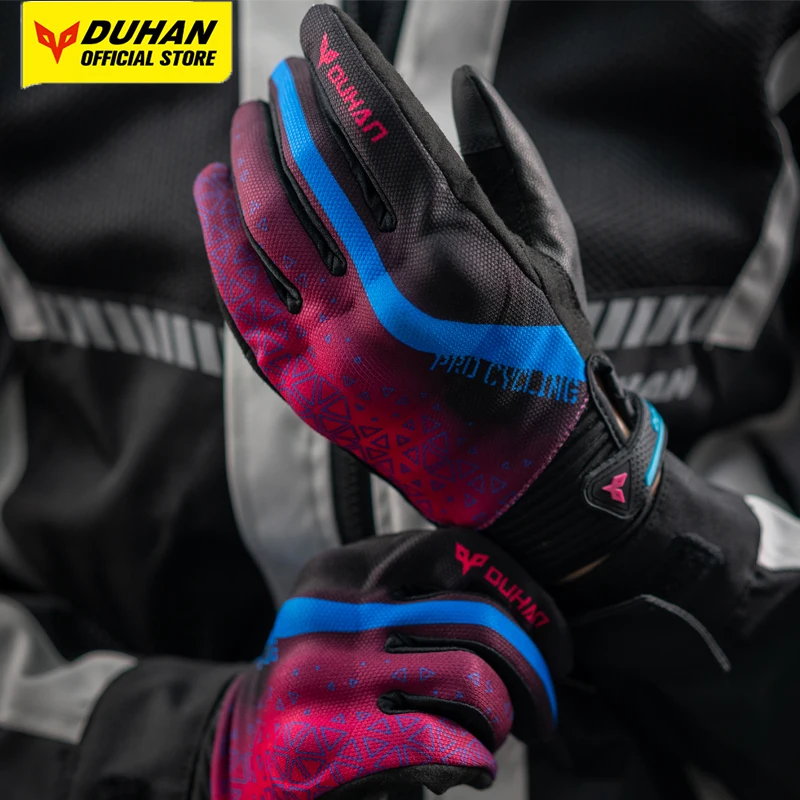 

DUHAN Motorcycle Gloves Four Season Breathable Mesh Touch Screen Motorcycle Protective Gloves Summer Moto Gloves Men Women