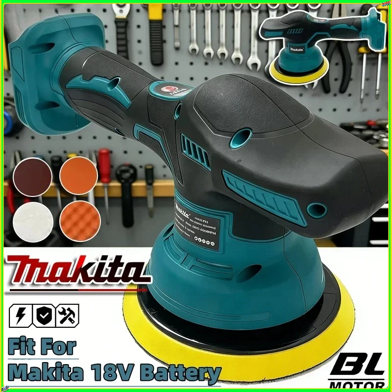 

Makita 8 Gears Digital Display Cordless Polisher Electric Polisher Auto Car Waxing Polishing Machine For 18V Lithium Battery