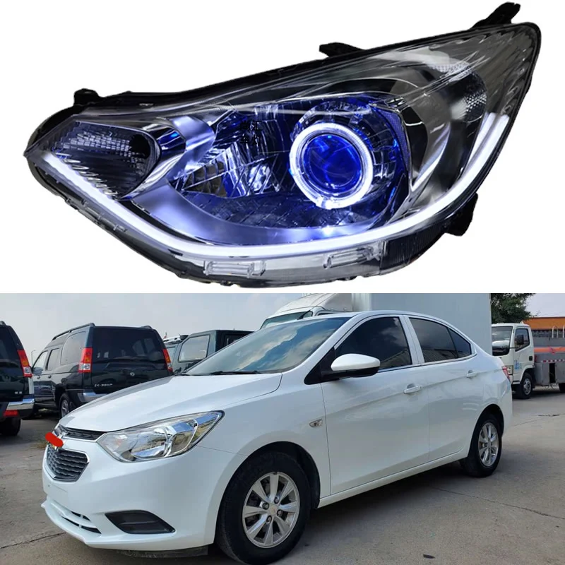 

For Chevrolet SAIL 2010-2018 Headlight Assembly Modified LED lens laser lamp daytime running lights turn signal Xenon headlights