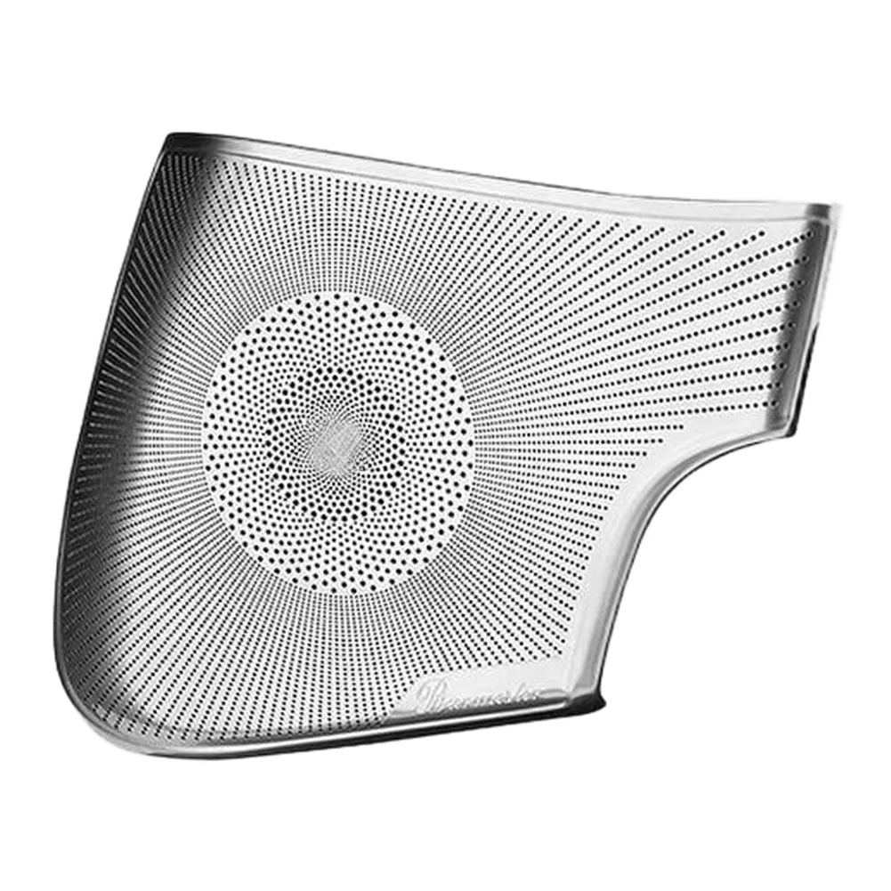 Silver Metal Door Speaker Grille Cover For Mercedes For SLK200 For SLK300 For SLK350 Model Year 2011 To 2012 Upgrade
