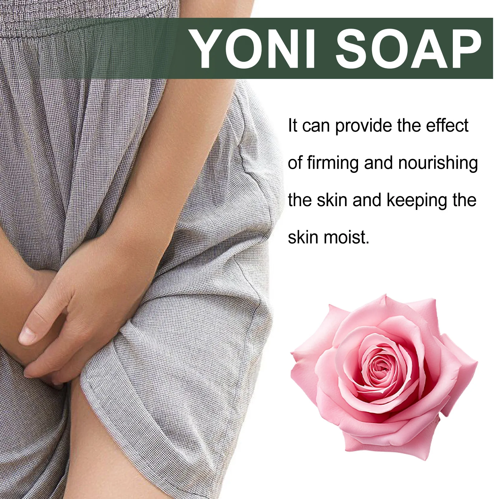 Rose Yoni Soap Vaginal Wash Deodorant Vagina Smooth Tighten Reduce Itch Feminine Hygiene Cleansing Gynecological Care Product