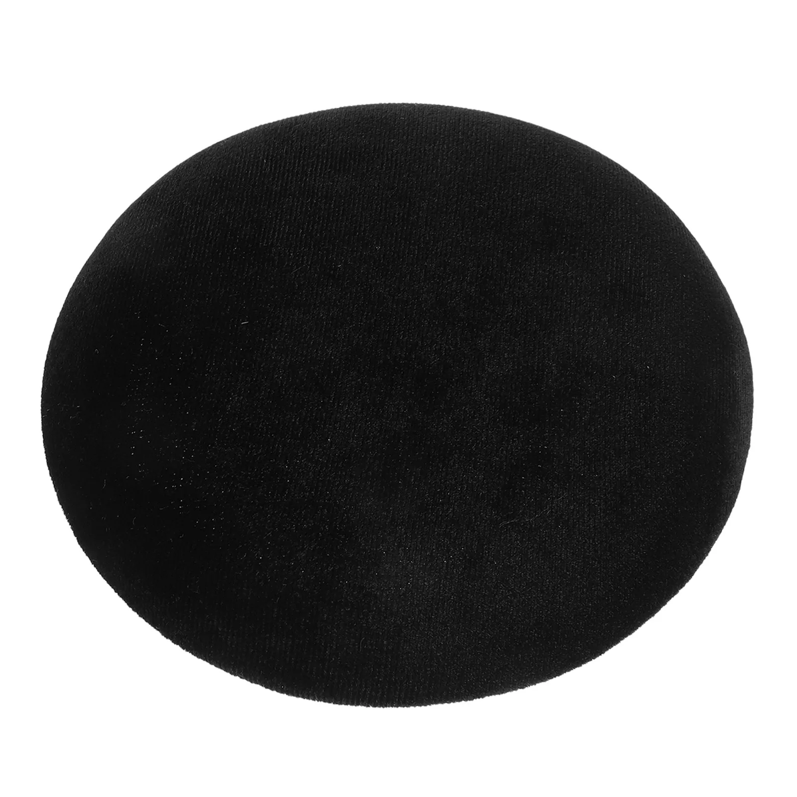 

Adult Mini Black Lint Millinery Fascinator Base 6 Inch Round Beret Hat DIY Craft Material Vintage Wedding Tea Party Headpiece