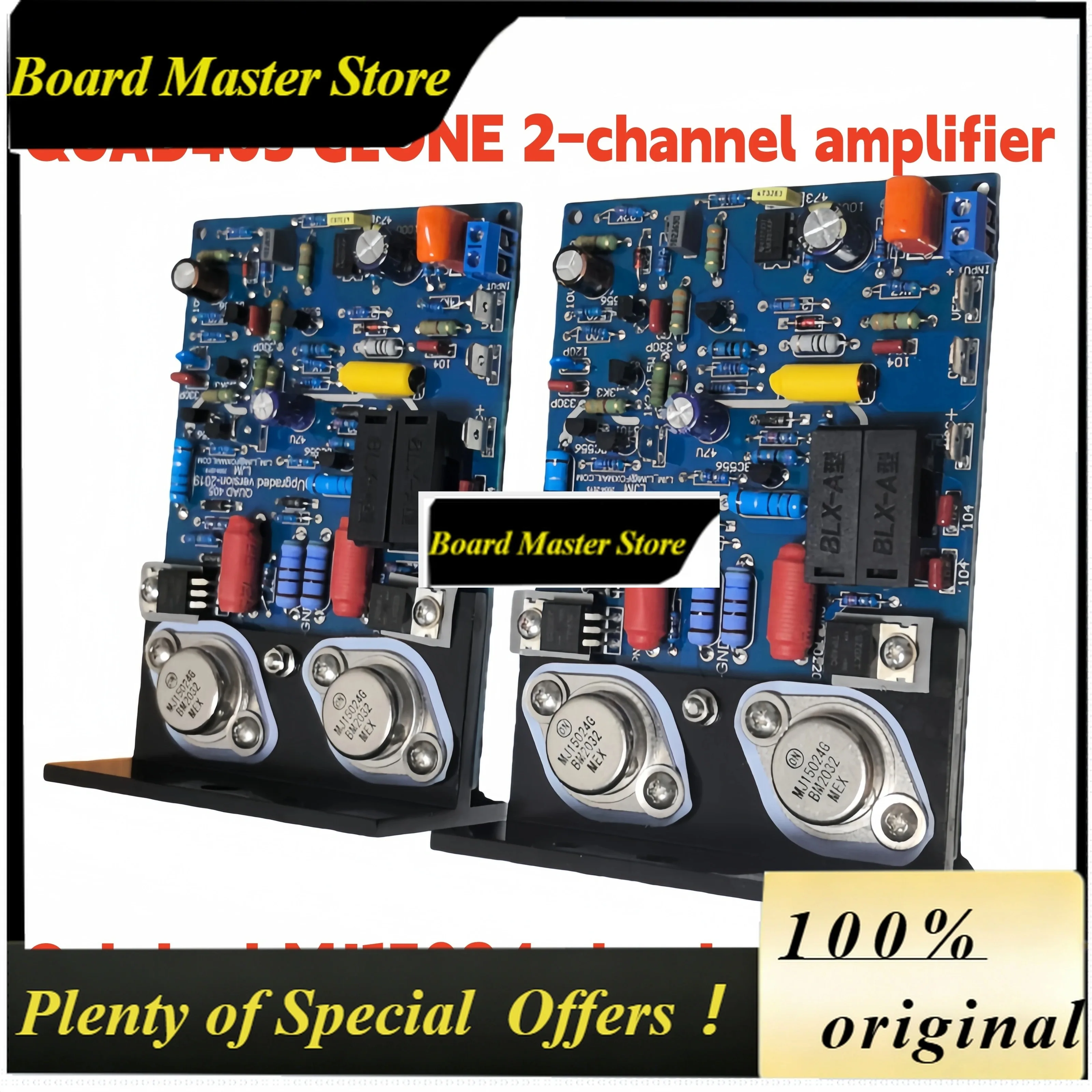BoMaS(1pair)WEILIANG AUDIO Cloned Quad 405 Classic Power Amplifier Assembled And Tested Board