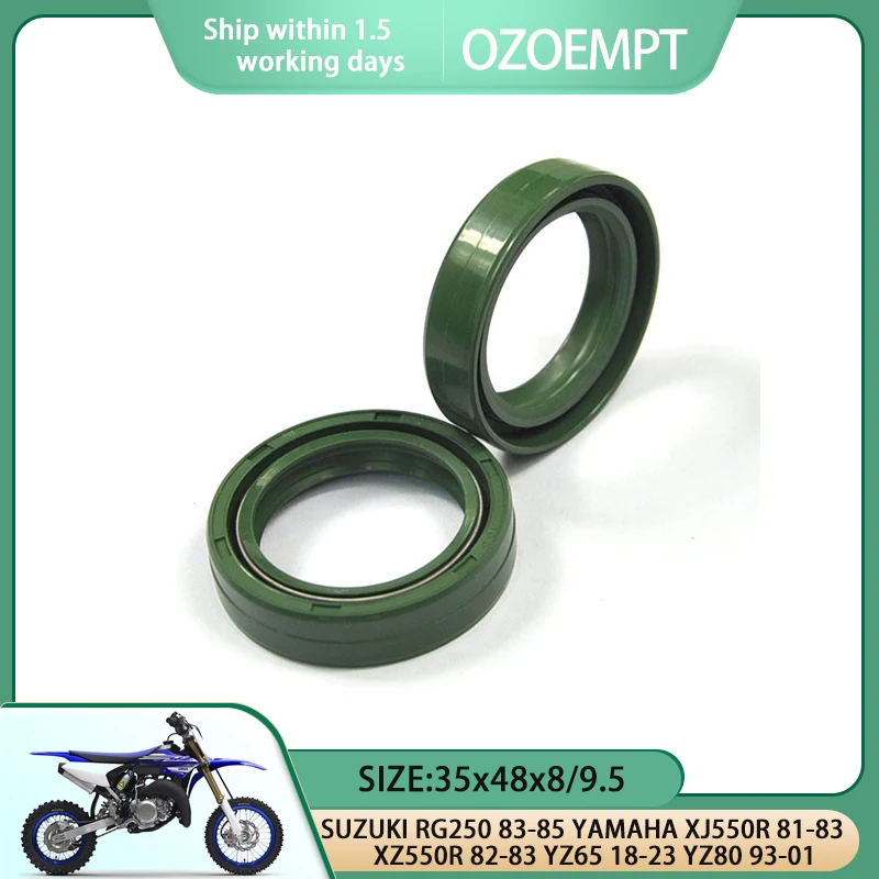 

Масляное уплотнение для передней вилки мотоцикла OZOEMPT, подходит для SUZUKI RG250 83-85 YAMAHA XJ550R 81-83 XZ550R 82-83 YZ65 18-23 YZ80 93-01