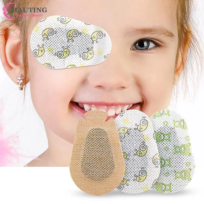 10PCS/Pack Children Occlusion New Lazy Eye Mask Soft Child Amblyopia Training Eyeshade Amblyopia Orthoptic Corrected Eye Patches