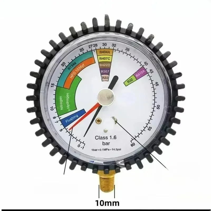 Voor R134a R22 R407C R410A Manometer Gereedschap Populaire Stikstof Druk Tester Airconditioner HVAC Systemen Koude Test Tafel