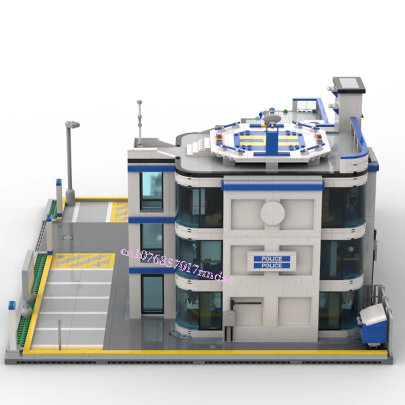 5919PCS City Hot Selling Street View Moc Modular Undercover Police Station DIY creative ideas Children Toy birthday Gift Blocks