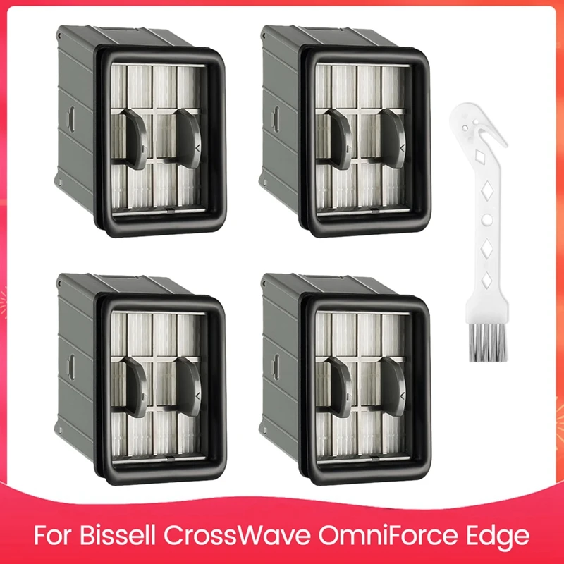 

3930F 3882 HEPA Filter Replacement For Bissell Crosswave Omniforce Edge Cordless Multi-Surface Hard Floor Cleaner