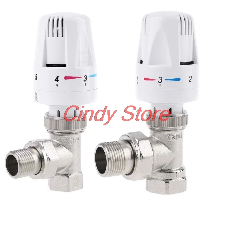 

Автоматический термостатический клапан радиатора, термостат, клапан контроля температуры, угол обогрева пола, специальный клапан, медь DN15 DN20