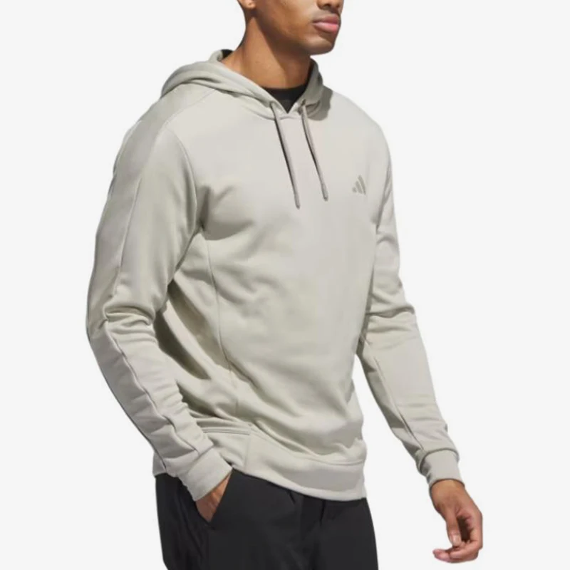 Adidas genuine Das solid color hooded long sleeved men's warm and simple sweatshirt JW3452