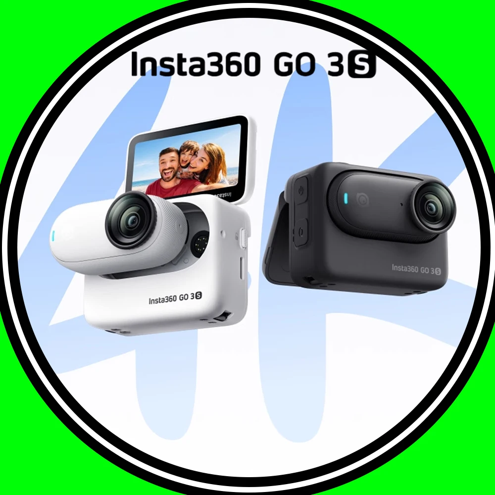 Insta360 GO 3S كاميرا الحركة الصغيرة 4K أسود أبيض 39g 64G 128G Action Pod AI تحرير مقاوم للماء FlowState Insta 360 GO3S أصلي #1