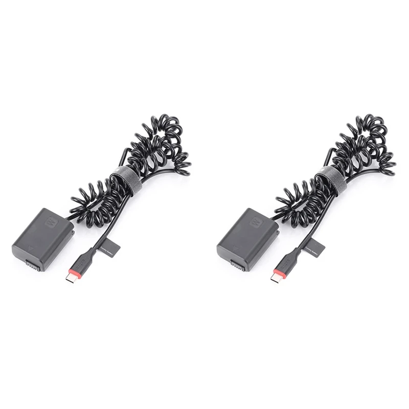 2X NP-FW50 Dummy Battery DC Power AC Adapter AC-PW20 For So-Ny Alpha A6400 ILCE-6400 6500 6300 6000 5100 5000 Camera