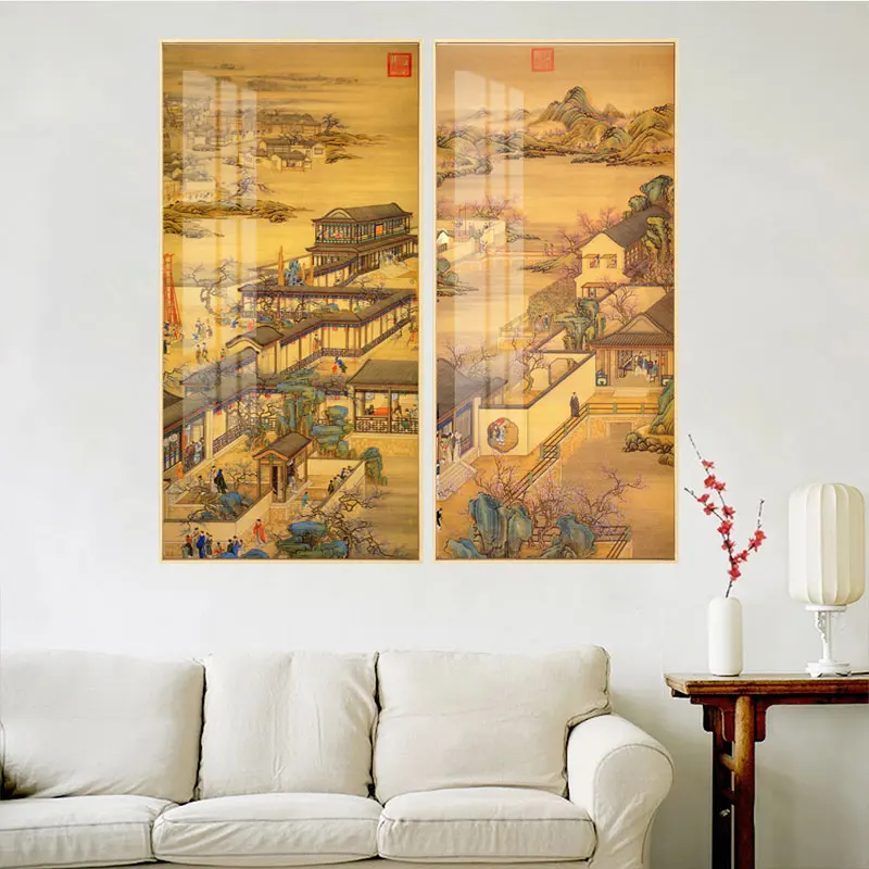 Retro Chinese Style Plant Flower Bird Magnolia Wall Art Canvas Painting Posters Pictures Print For Office Living Room Home Decor