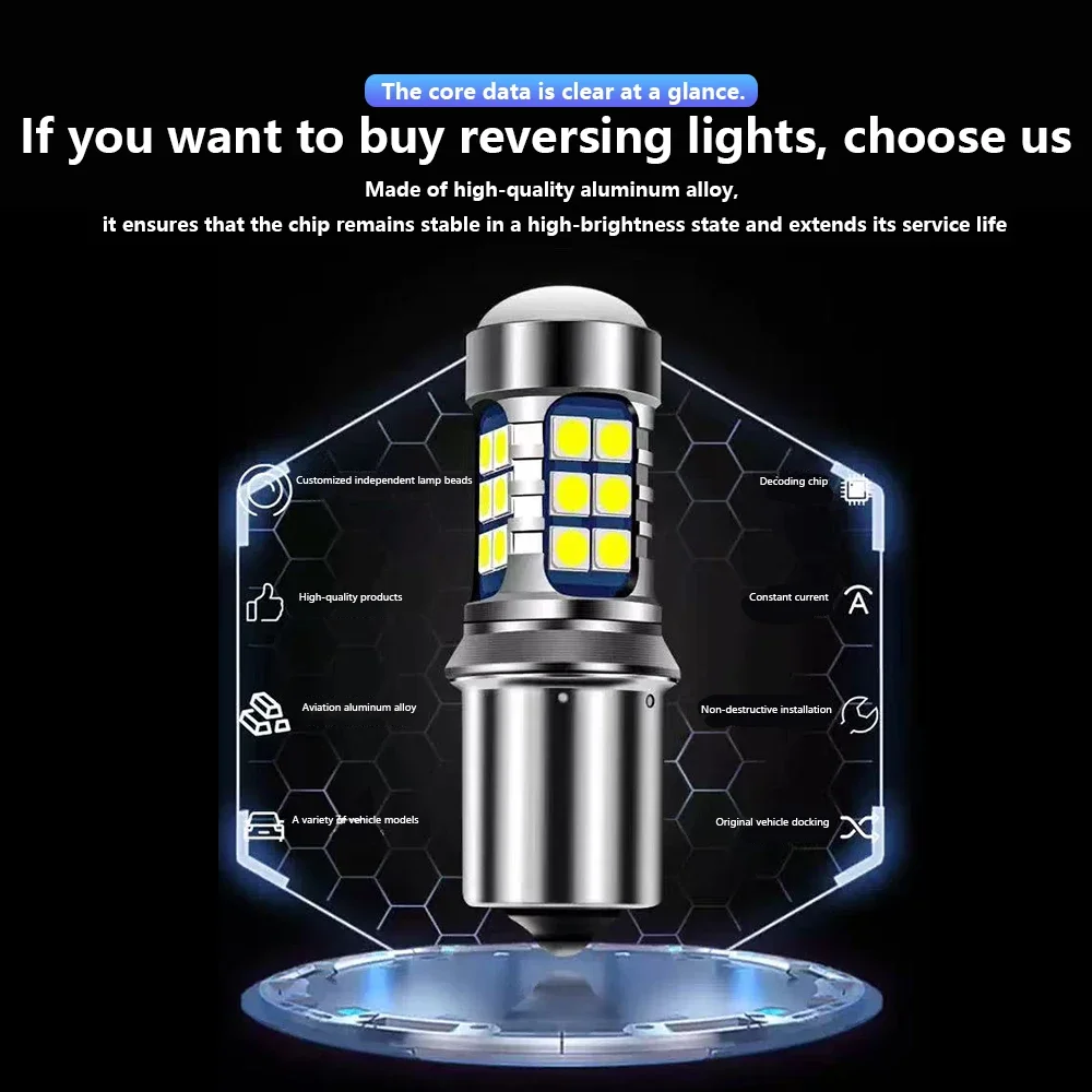 1156 BA15S سيارة لمبة LED مصباح عكس الفرامل بدوره مصباح إشارة لأوبل أسترا j h g gtc فيكترا c h كورسا d e إنسيجنيا موكا فيفا #5