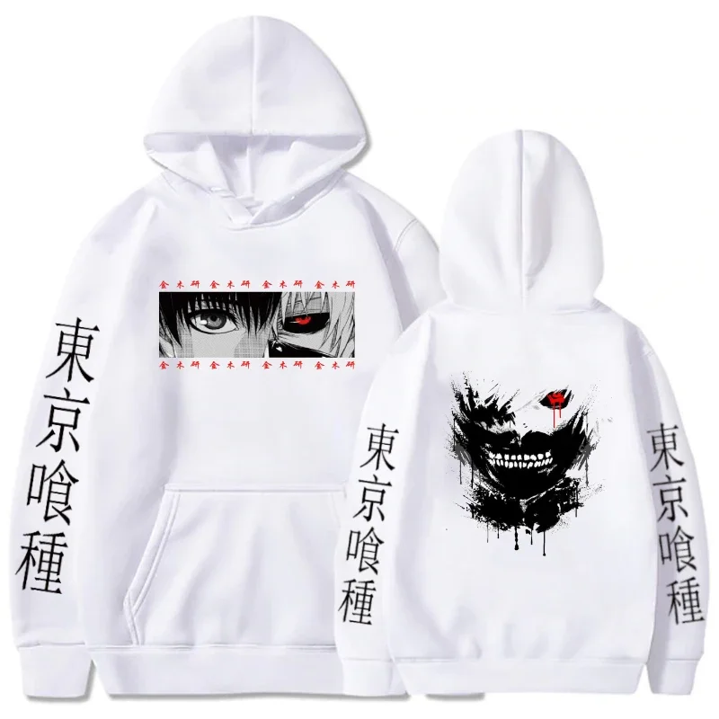 

Tokyo Ghoul Anime Hoodies Ken Kaneki Graphic Printed Sweatshirts Men Casual Hip Hop Streetwear Couple Pullovers Loose Hoodie