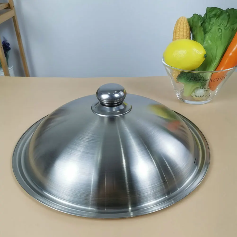 

Stainless Steel Food Cover Dome Multi-Function Oil-Proof Kitchen Bbq Food Protector Fresh-Keeping Dome Lid Restaurant Serving