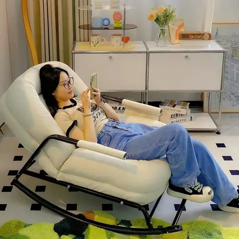 소형 접이식 다다미 슬리퍼 소파 침대 - 편안한 사무실 휴식용, 무료 배송 제공 9_하트알리 성인용 싱글 거실 흔들 의자, 편안한 소파, 가정용 발코니, 레저, 접이식 안락 의자, 점심 휴식
