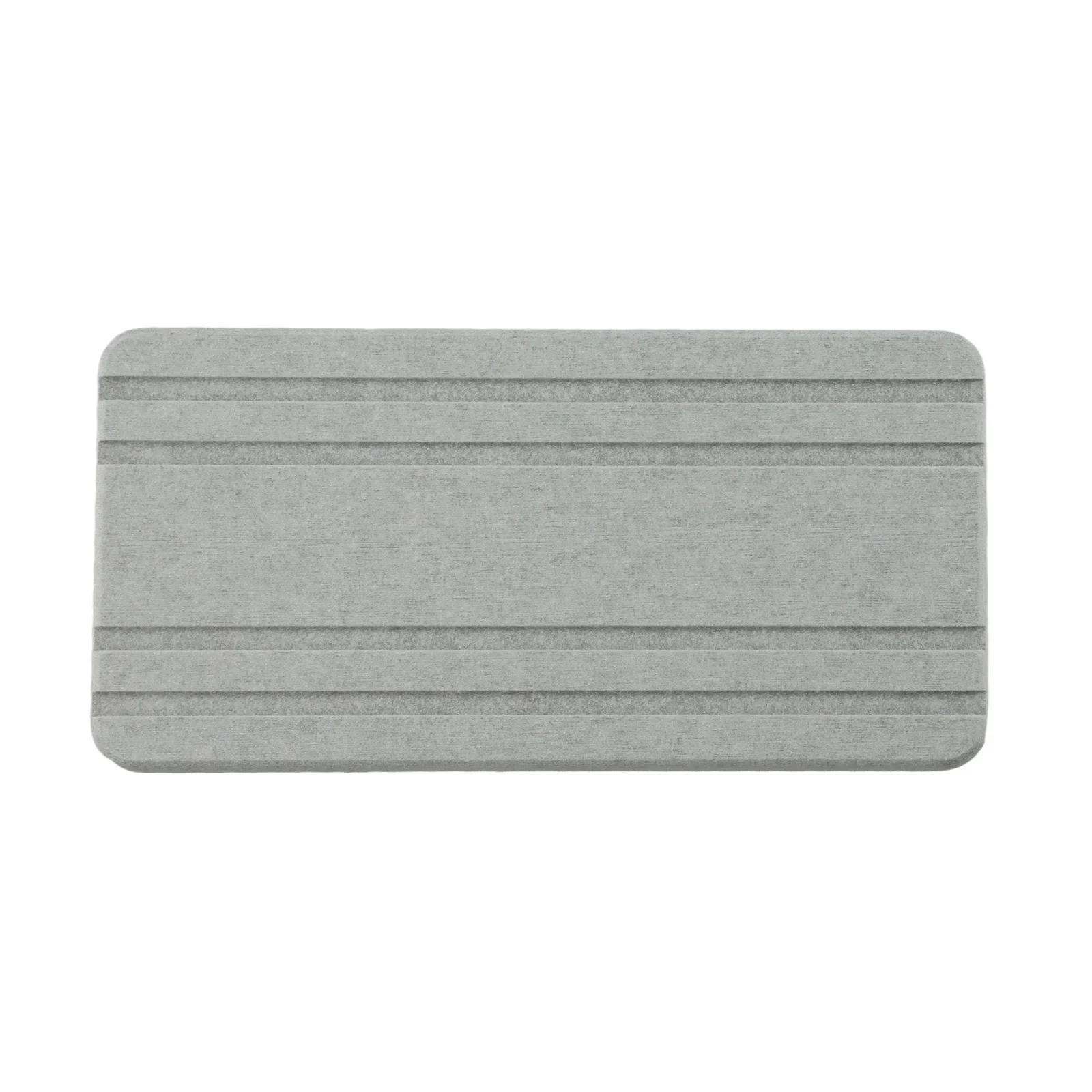 

3 Pack Diatomite Water Absorbing Stone Tray Coasters with Silicone Feet for Bathroom For Sink and Kitchen Counter Drying