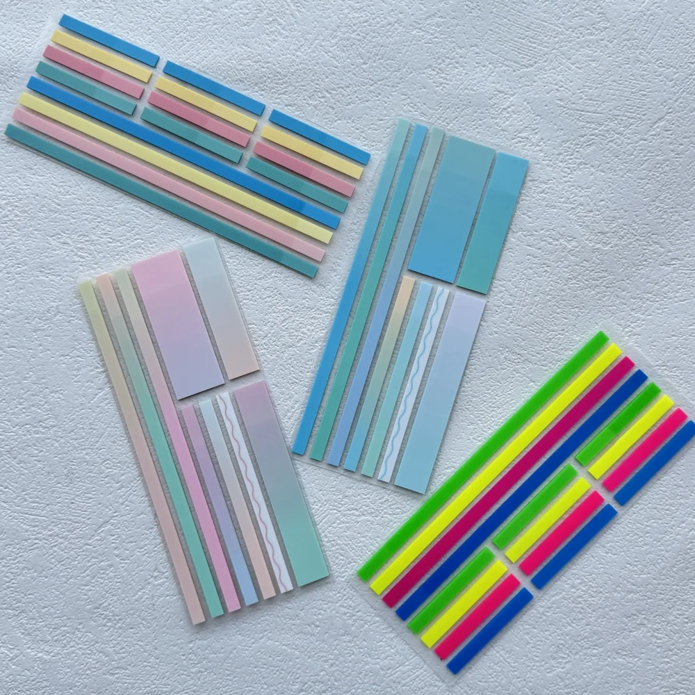 KindFuny-notas adhesivas transparentes, pestañas de índice de notas, banderas de flechas para marcador de página, pegatinas para planificador, oficina y escuela