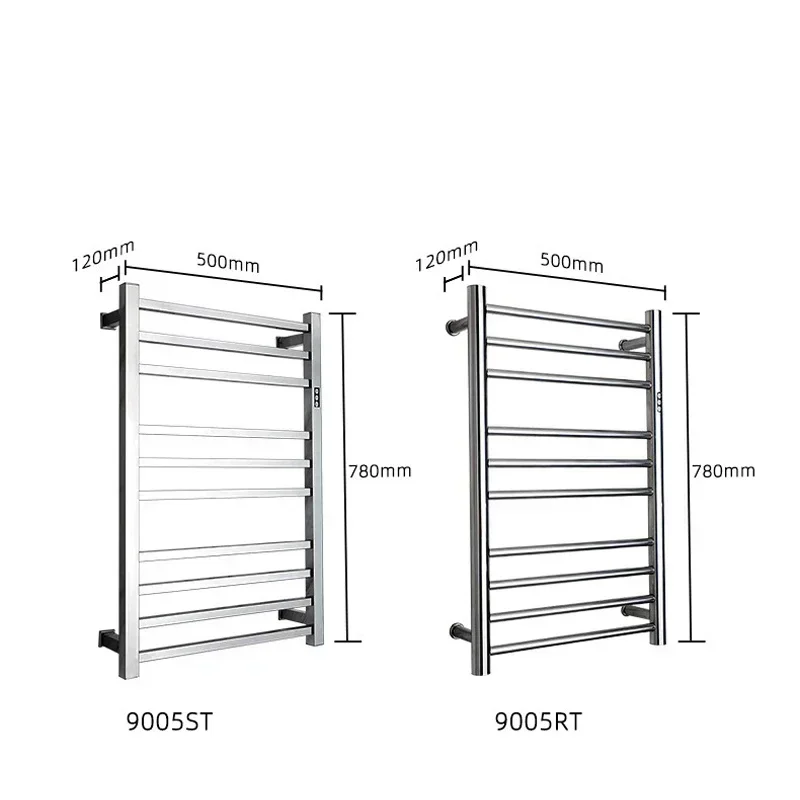 Electric Towel Rack 304 Stainless Steel Temperature&Time Control Smart Heated Towel Rail Towel Warmer 780*500*120mm 110V/220V