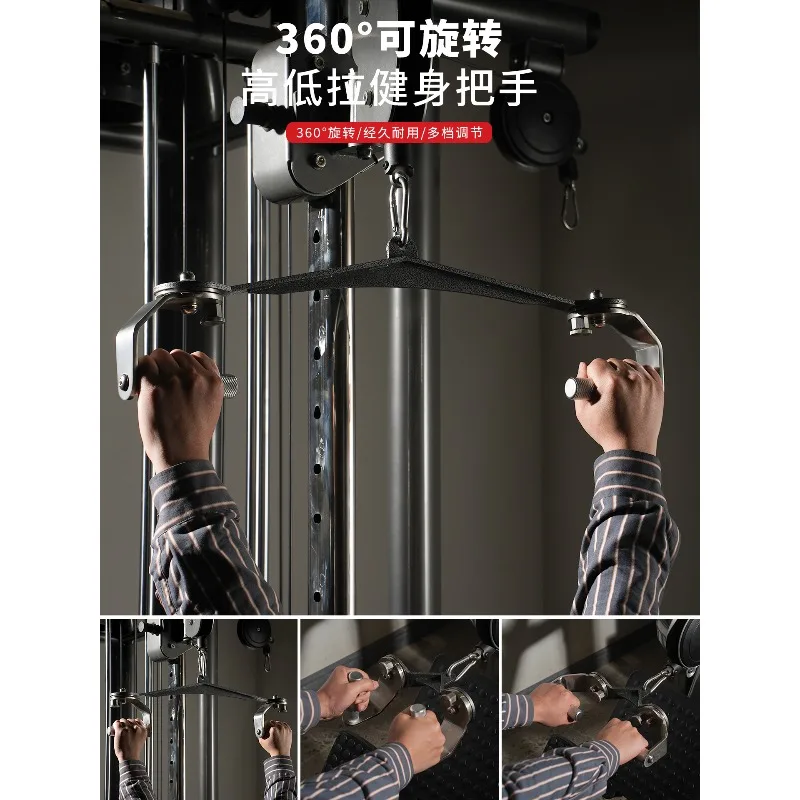 Back Training Handle 360 Degree Adjustable Angle Narrow Medium Wide Grip Continuous Adjust Without Loosening