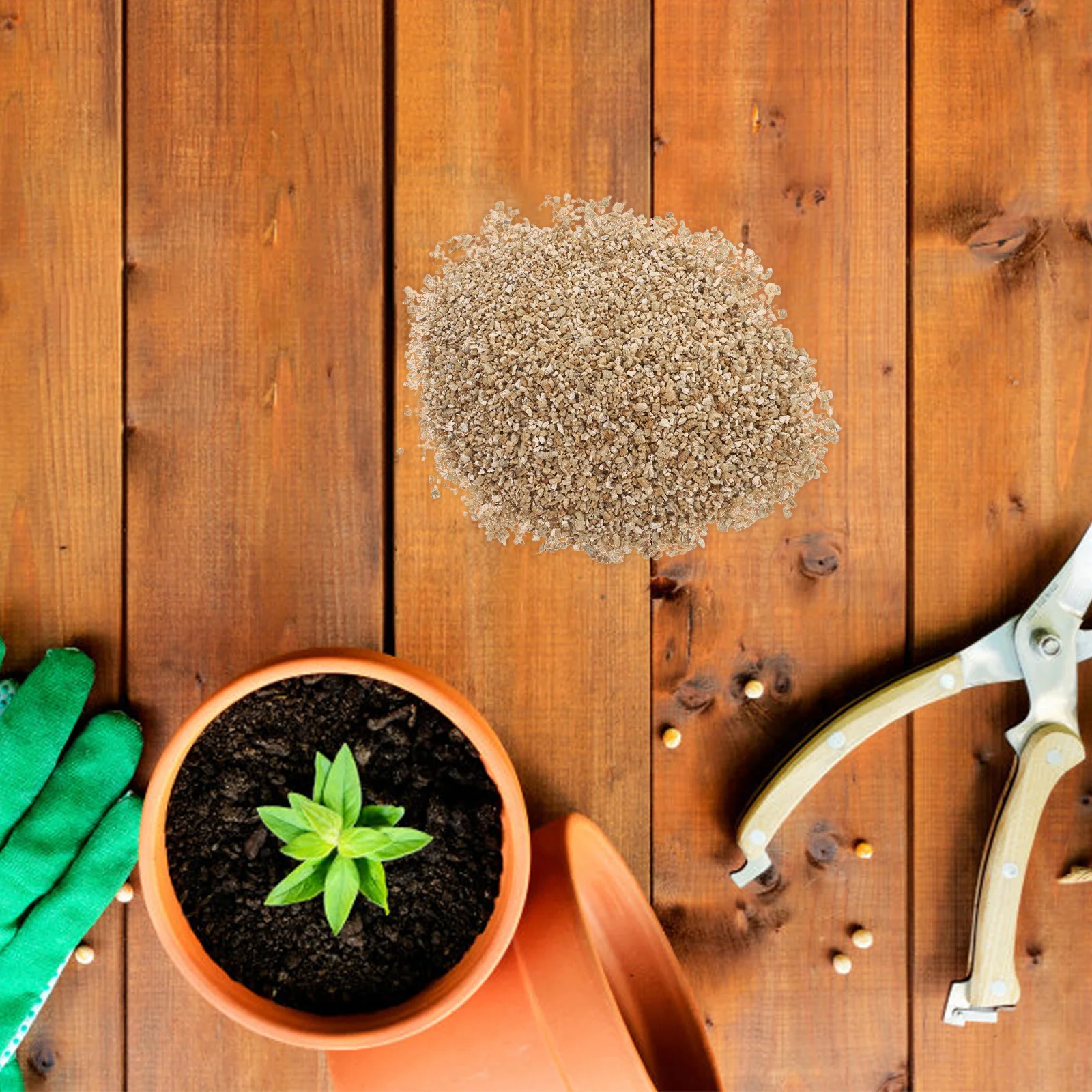 

3L Fine Vermiculite For Gardening Mushroom Cultivation Growth Medium Soil Conditioner Expanded Horticultural Substrate Bulk Fill