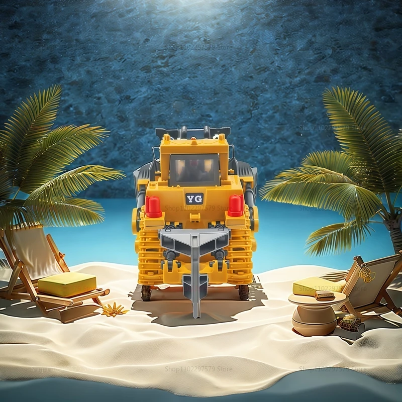 Nuevo excavadora de juguete con Control remoto 4x4 para niños, camión volquete de aleación, modelo de vehículo de construcción, regalo para niños, juego al aire libre