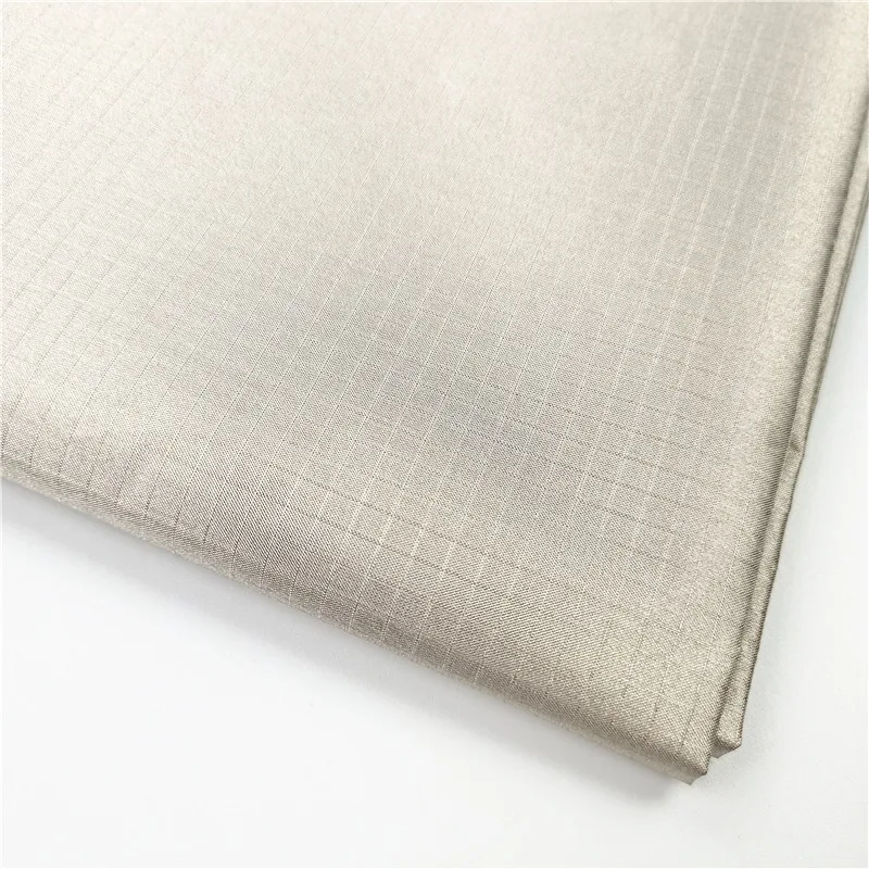 1/2/5/10 Meters Long Military Grade 5G EMF RF Blocking Fabric for E-magnetic Shielding Effectiveness Hard Plaid Copper Cloth