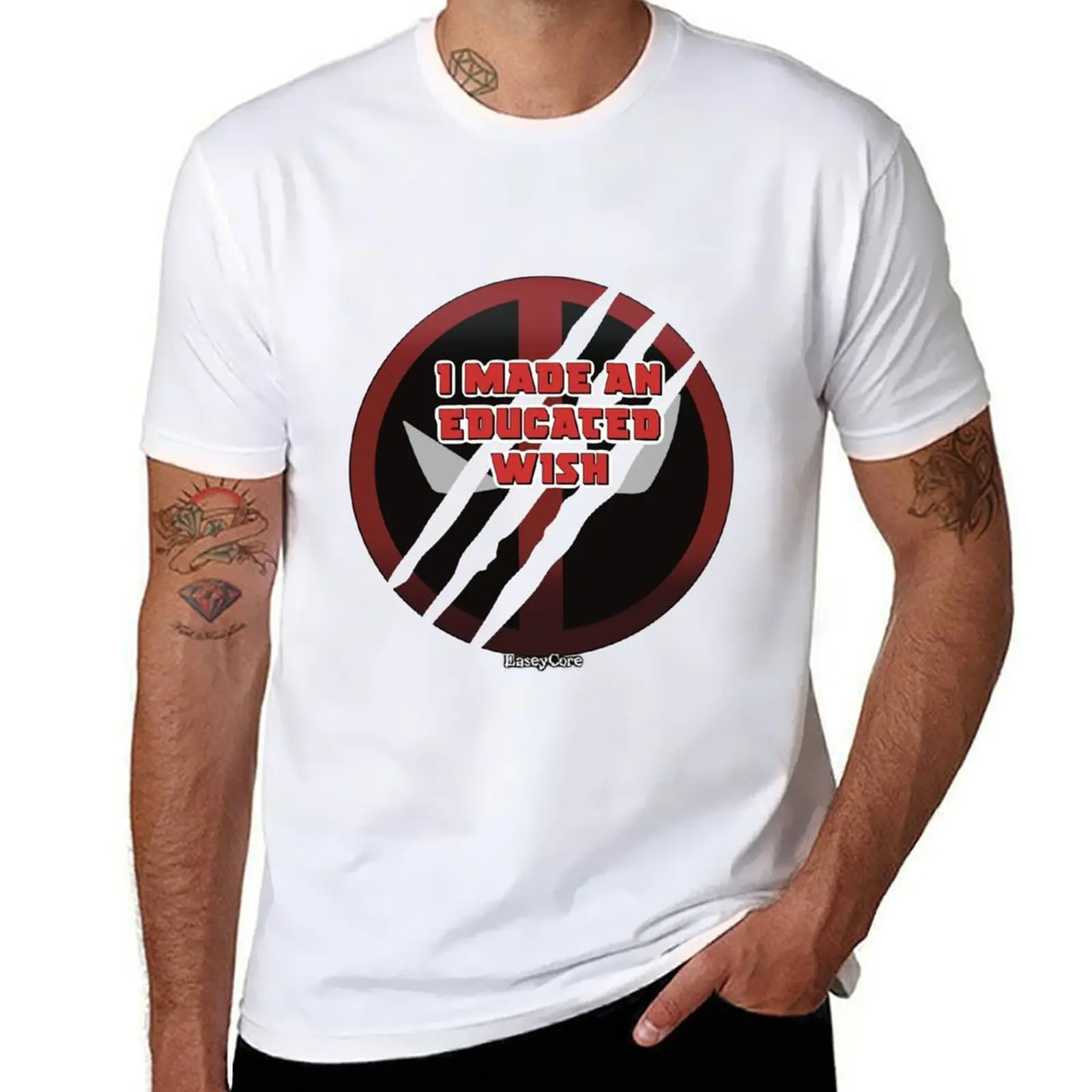 

Educated wish T-Shirt t shirt man plain t shirt personalised men t shirt cotton 100% T-shirt