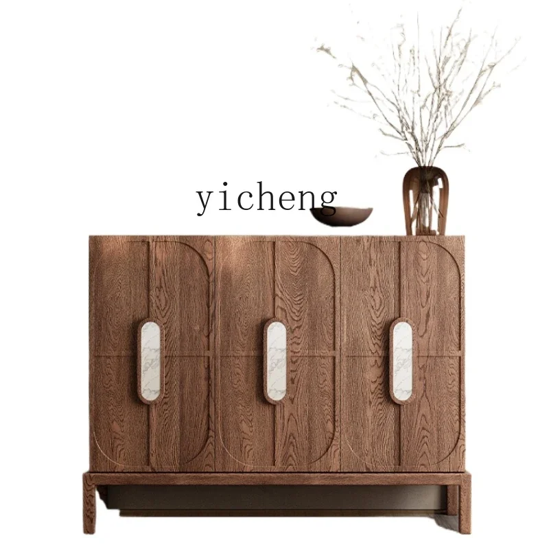 

medieval style solid wood home shoe cabinet villa living room porch cabinet wabi sandy style retro shoe cabinet