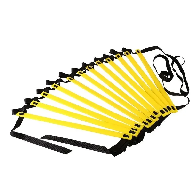 سلم خفة الحركة المرونة مع حزام من النايلون ، سلم القفز ، تدريب السرعة ، درج اللياقة البدنية ، تدريب كرة القدم ، الطاقة