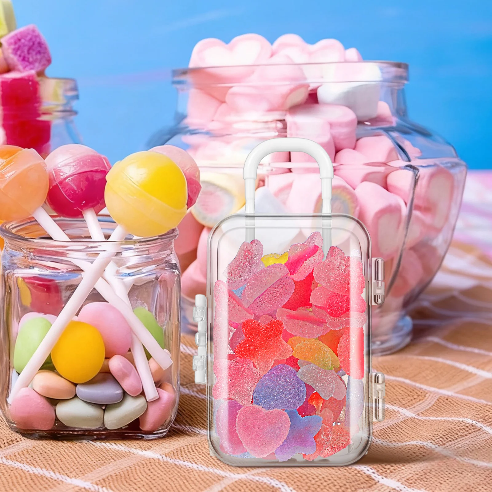 

12Pcs Mini Suitcase Gift Box Stylish Candy Boxes for Travel Themed Party Decorations Italian Themed Dessert Packaging