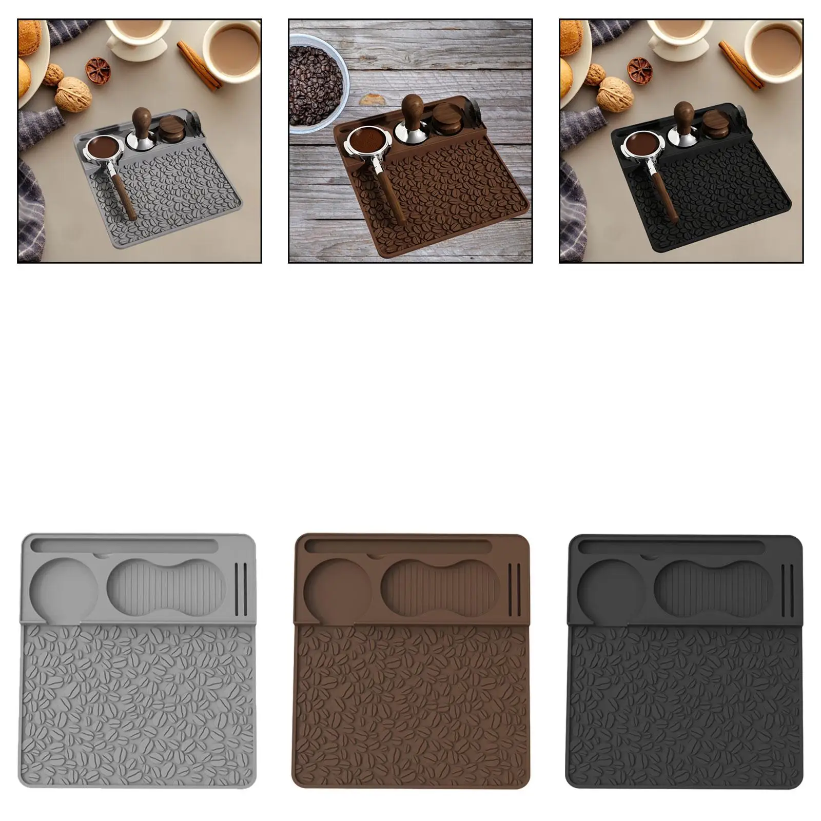 Silicone Coffee Tamper Mat Non Slip Espresso Tamping Pad Barista Tool Easy Clean Durable Countertop Protector for Coffee Machine
