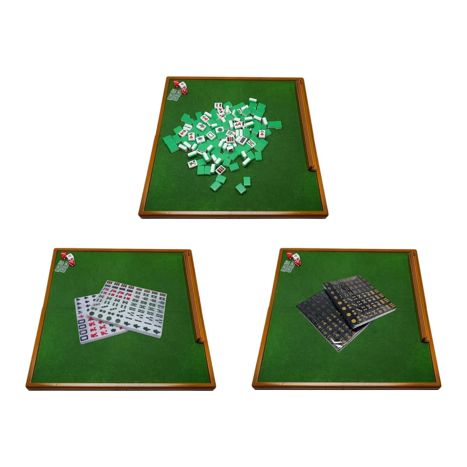 

Classic Tiles Games, 144 Tiles Mahjong, Table Game Portable Mahjong Game Set, for Travel Party Chinese Game Play Family Home