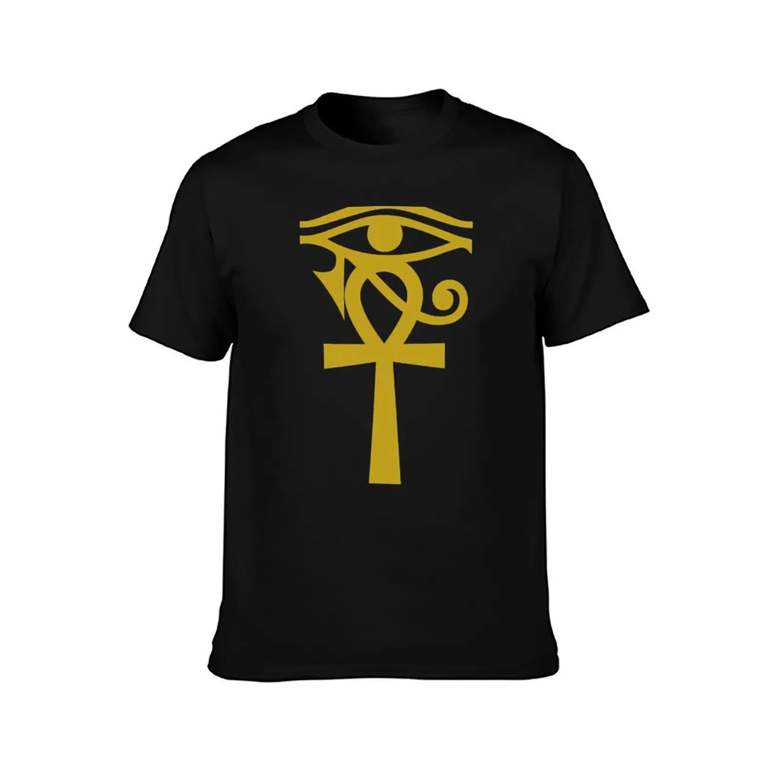 Egyptian Eye Of Horus Ankh Egypt Archaeologist T-Shirt Summer Casual Cotton Tee Oversized Streetwear Tops Unisex Men Women