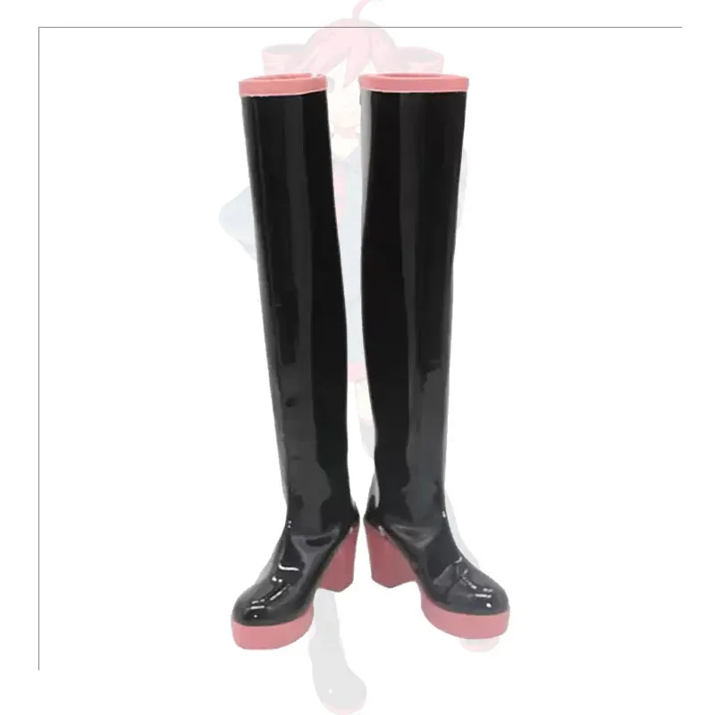 

Virtual Idol Kasane Teto Cosplay Boot Virtual Singer UTAU Teto Shoes Project Sekai Colorful Stage! Artificial Leather High Boots