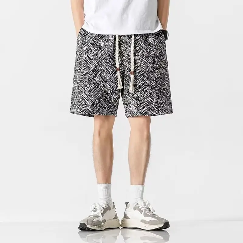 メンズ5速乾性スポーツショーツ,メンズカジュアルショーツ,ラージパンツ,薄手,韓国版,夏のトレンド