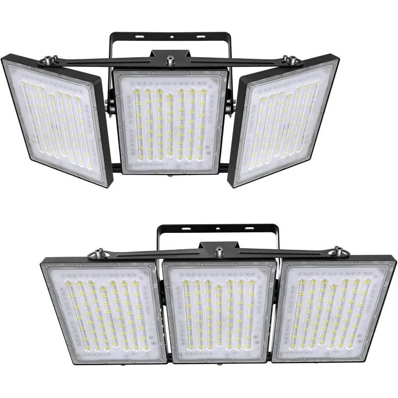 2 Pack LED Flood Lights Outdoor, STASUN 480W 48000lm 6000K Daylight White IP66 Waterproof, Commercial Parking Lot Lights