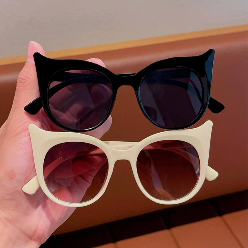 2024 New Children Simple Little Devil Cute Sunglasses UV400 Girls Boys Colors Fashion Protection Sunglasses Kids Sun Glasses