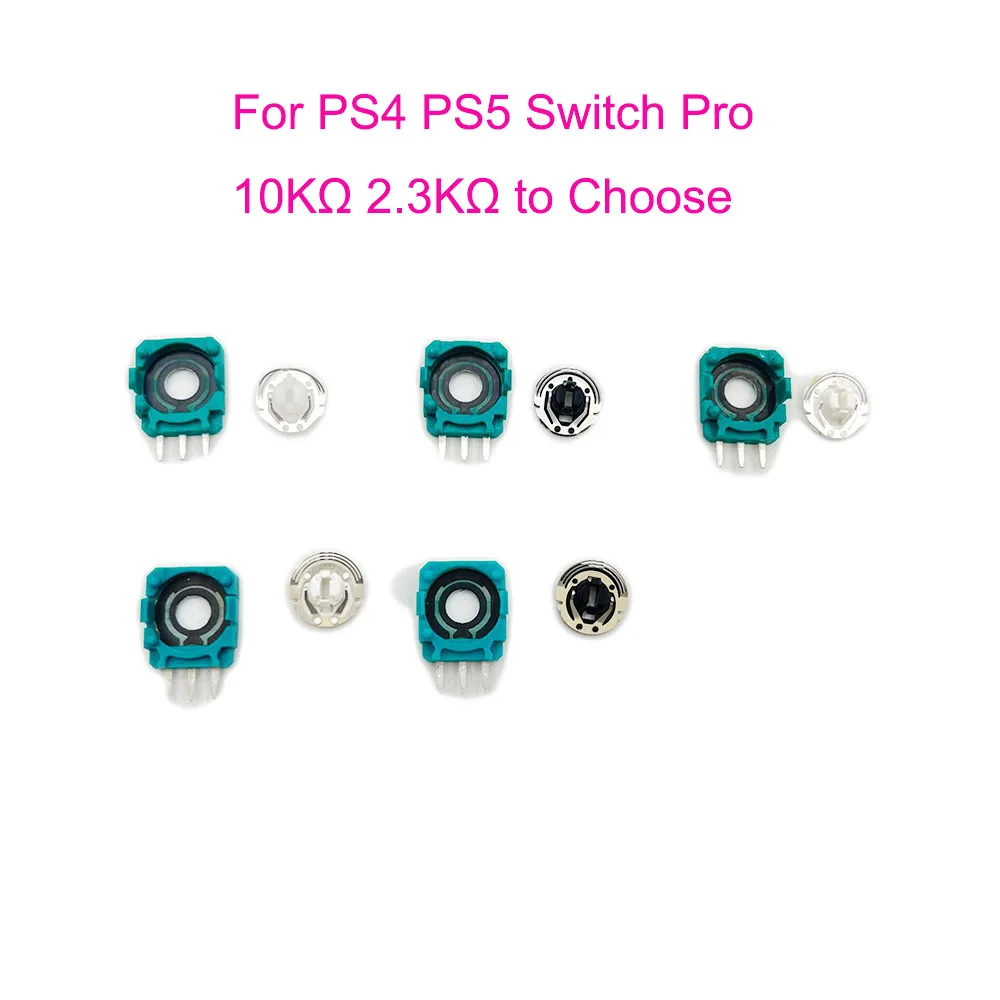 10PCS For Xbox One Slim X Switch Pro  Game Pad Part Green Potentiometer Joystick Analog 3D Lever For PS5 PS4 Pro Slim
