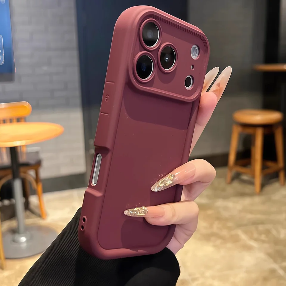 Funda de silicona de lujo en colores candy para iPhone 17 Air 16 15 14 13 12 11 Pro Max Plus con parachoques a prueba de golpes 2