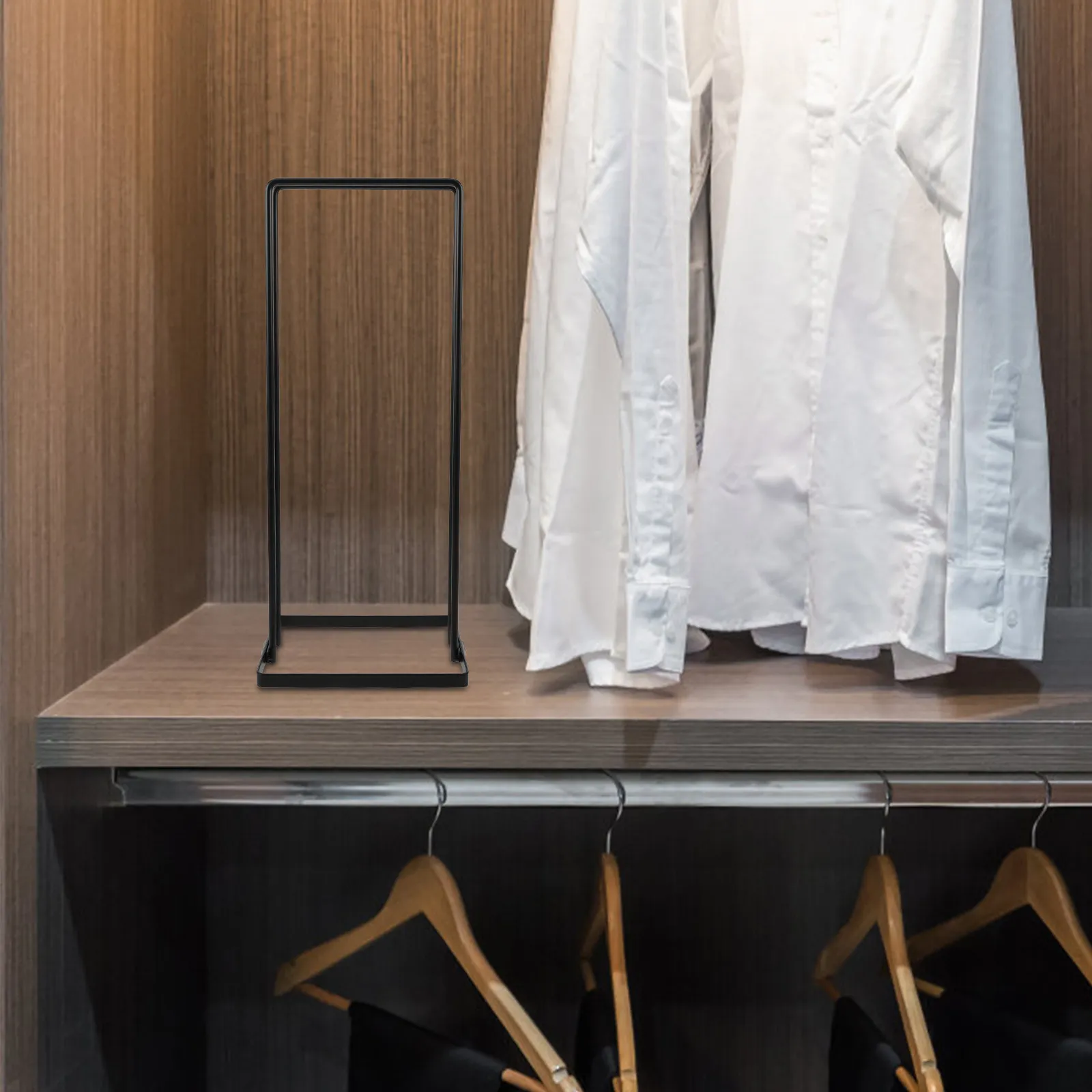 

Detachable Clothes Hanger Organizer Heavy Duty Iron Hanger Stand Easy Assembly Storage Rack for Bedroom Laundry