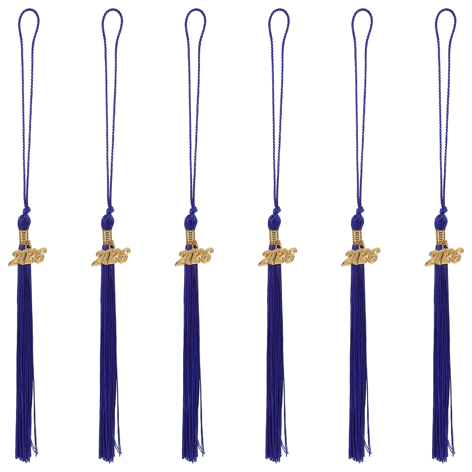 

6Pcs Doctoral Graduation Cap Tassel Charm Elegant Decorative Pendant Academic Hat Tassels Graduation Ceremony Accessories 2026