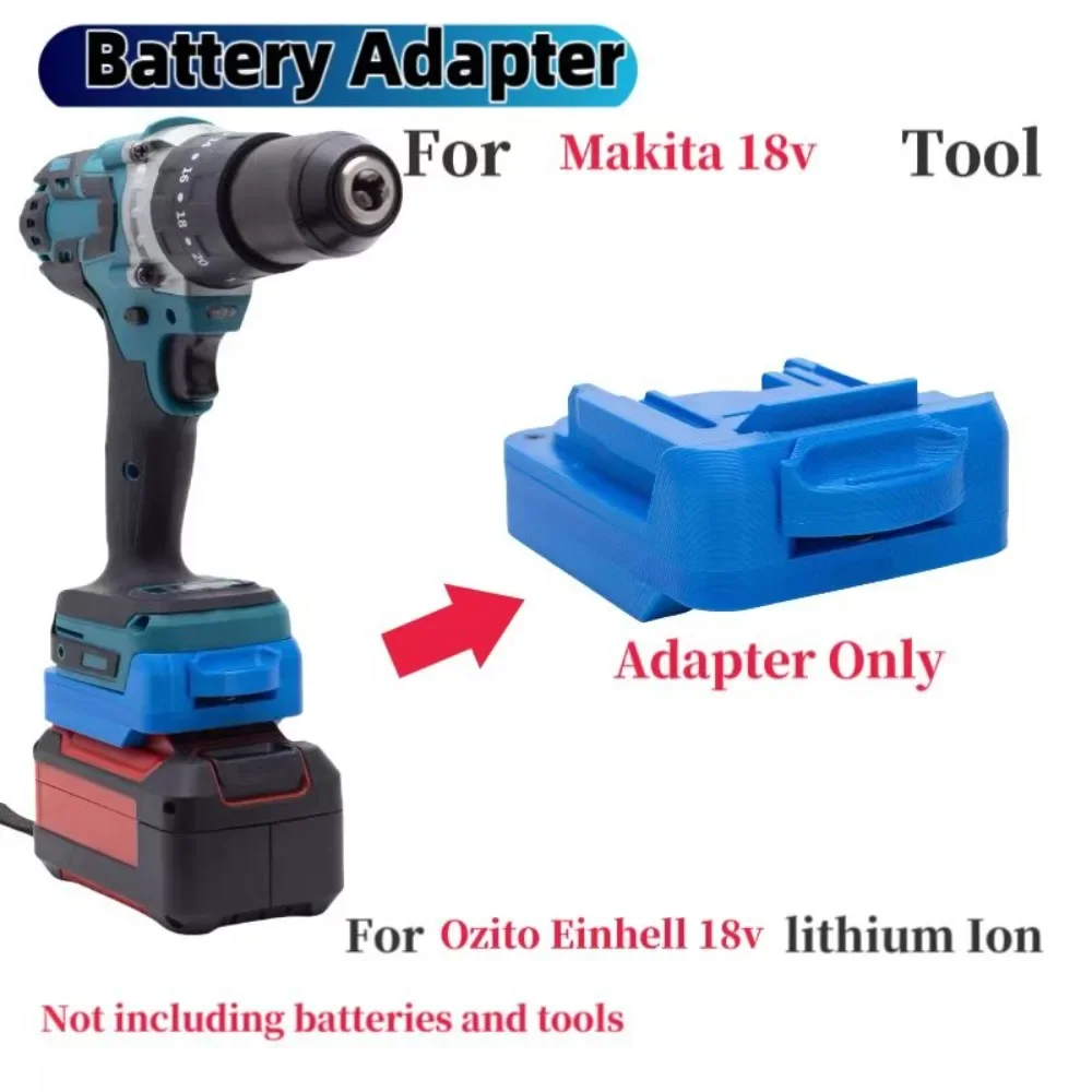 For Einhell / Ozito Battery Adaptor  For Einhell /OZITO To Makita Tools Adaptor (Not include tools and battery)