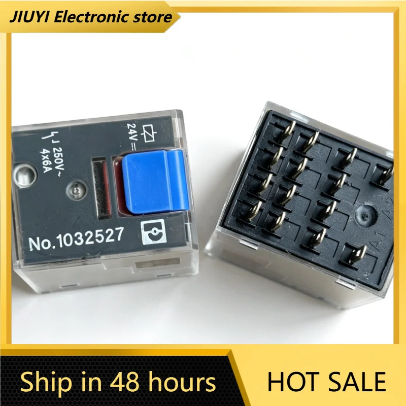 14 Pin 24VDC Four Groups Changeover Power Relay No.1032527 6A 250VAC Small Socket Intermediate Relay