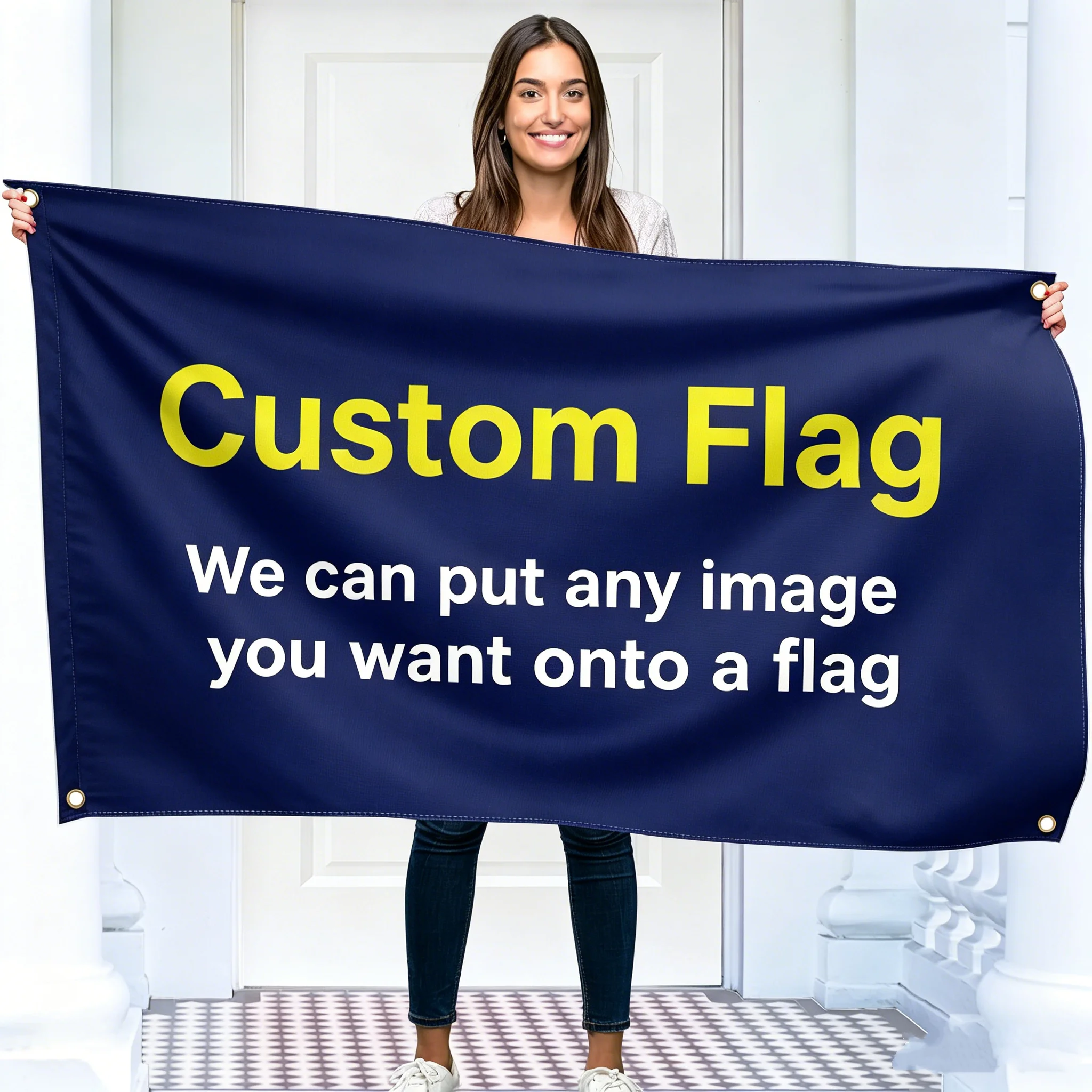 

Custom Flag 3 x 5ft Personalised Banner For Birthday Graduation Ceremony Festival Event Shop Promotional Home Wall Decoration